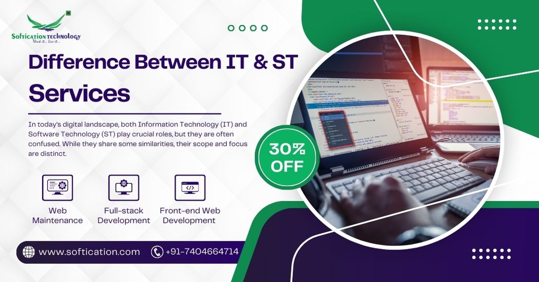 In the rapidly evolving world of technology, Information Technology (IT) and Software Technology (ST) are often used interchangeably.  However, these terms refer to distinct fields that play complementary roles in enabling businesses to thrive in a digital environment. Understanding their differences helps businesses align their technology needs more effectively.